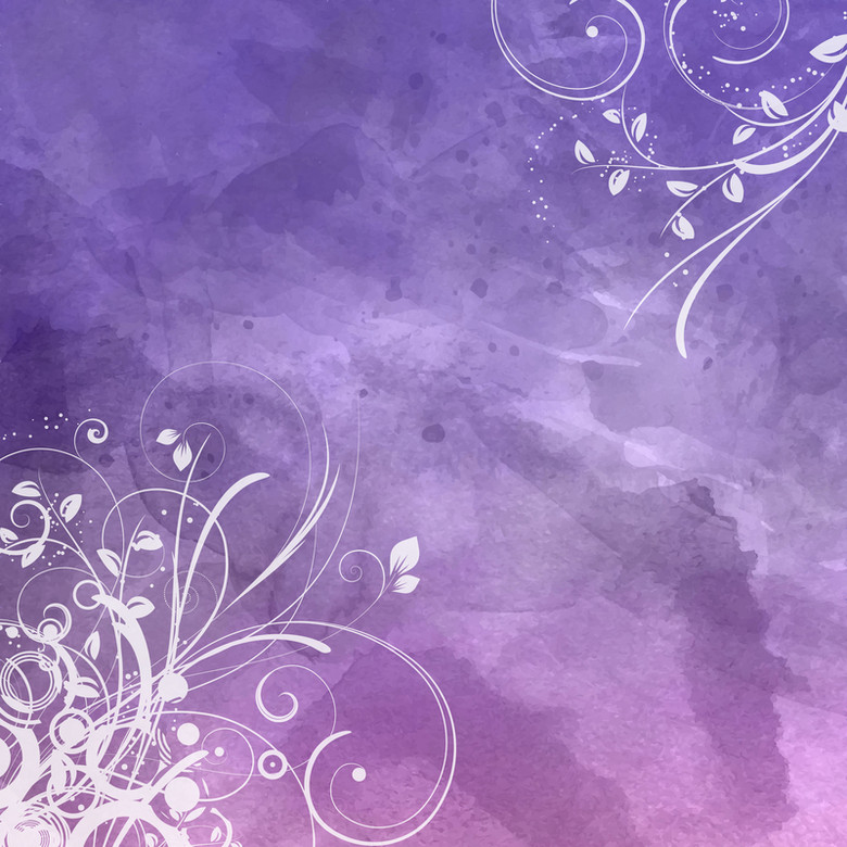 紫色花藤素材背景