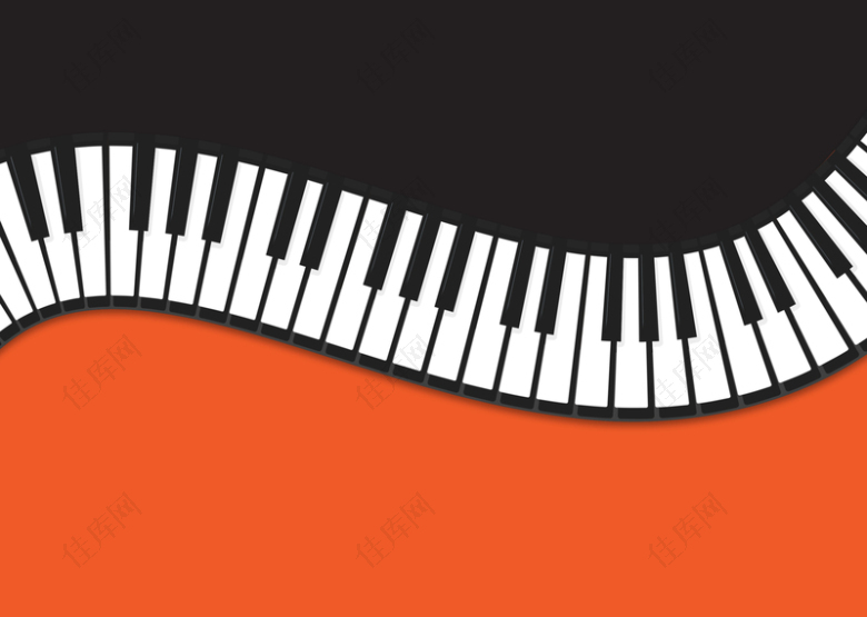 欧式钢琴演奏会海报展板矢量背景素材