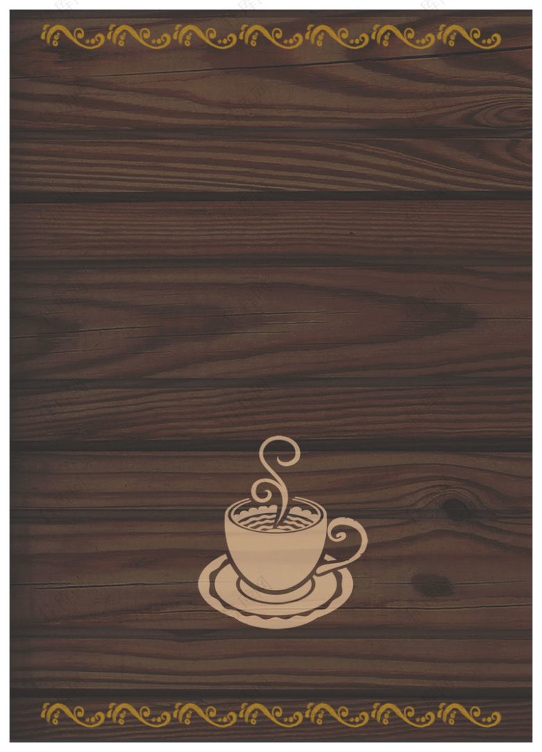 咖啡厅棕色纹理咖啡吧木纹背景