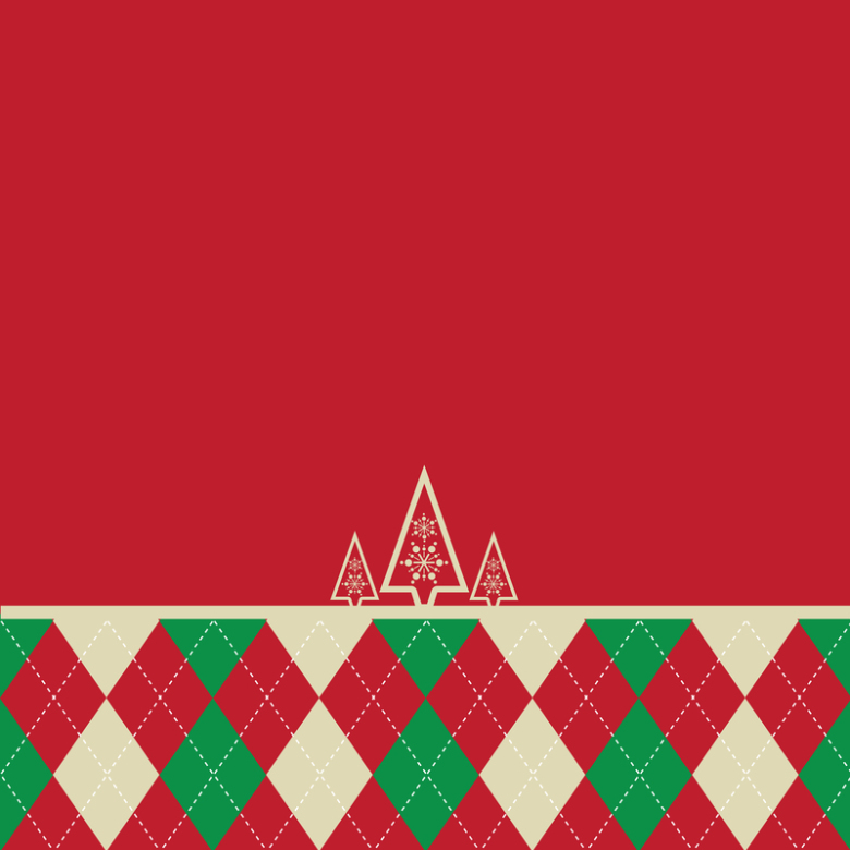 红色简约圣诞背景图