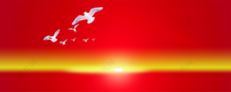 日出和平鸽背景图