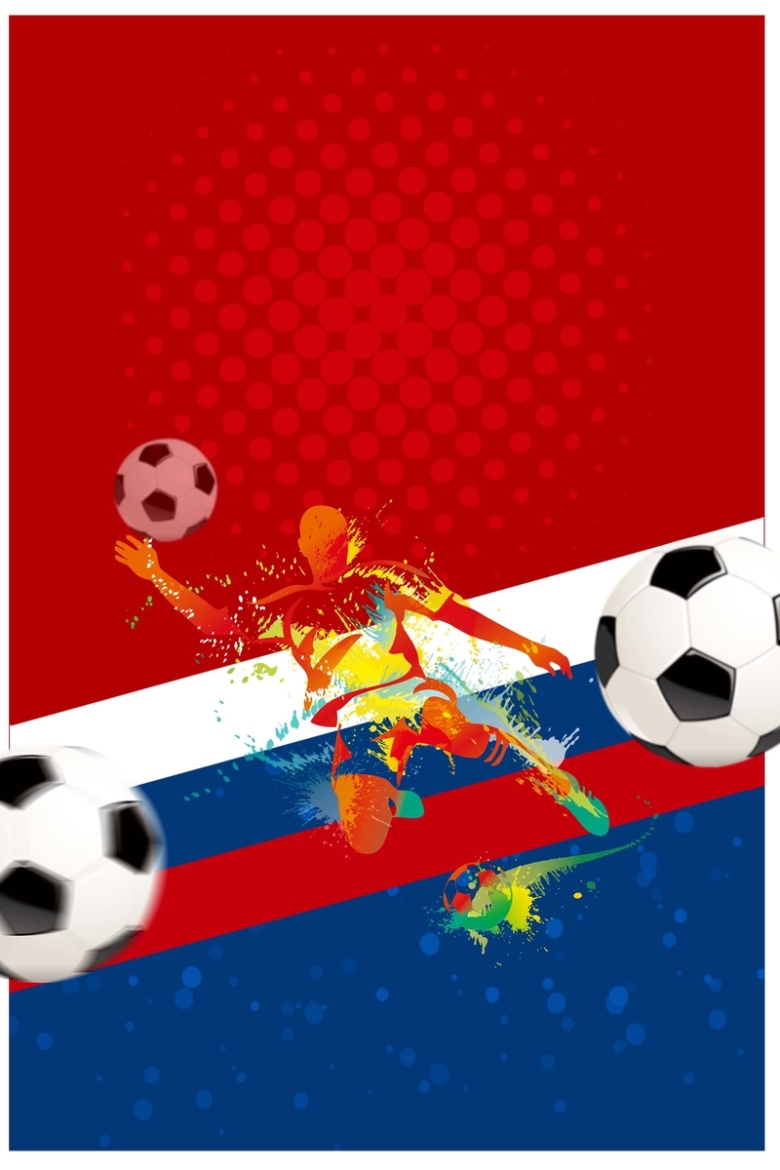 红色激战世界杯海报