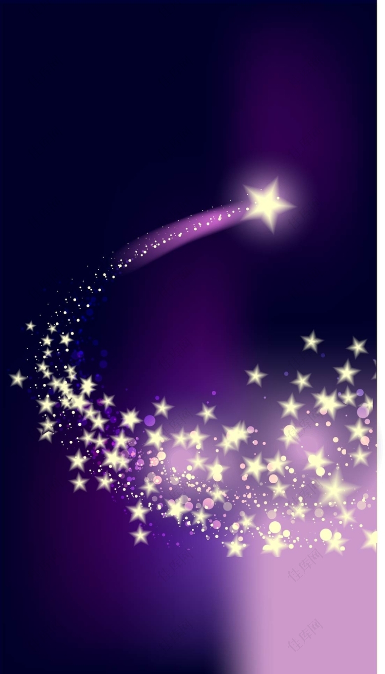 紫色闪烁的星星