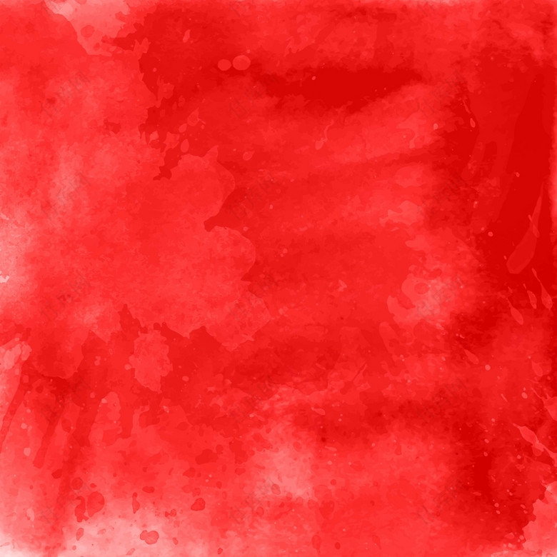 红色水彩背景矢量素材