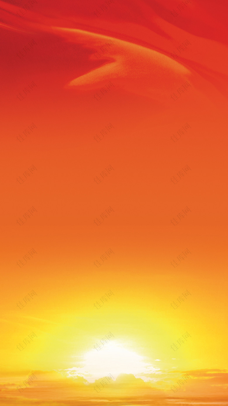 红色太阳H5背景