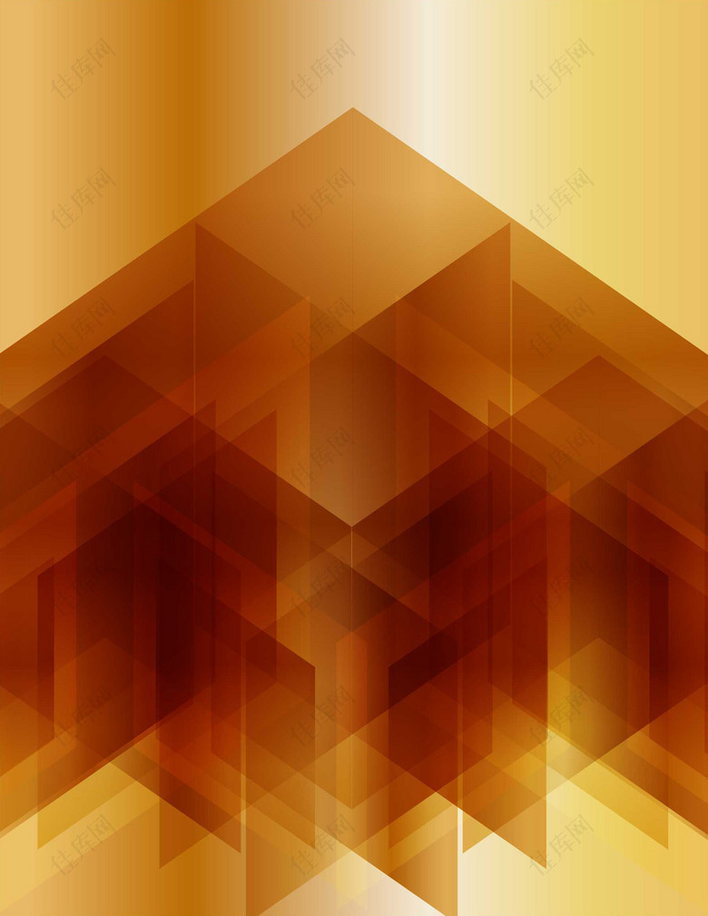 金色条形渐变几何创意现代感封面背景