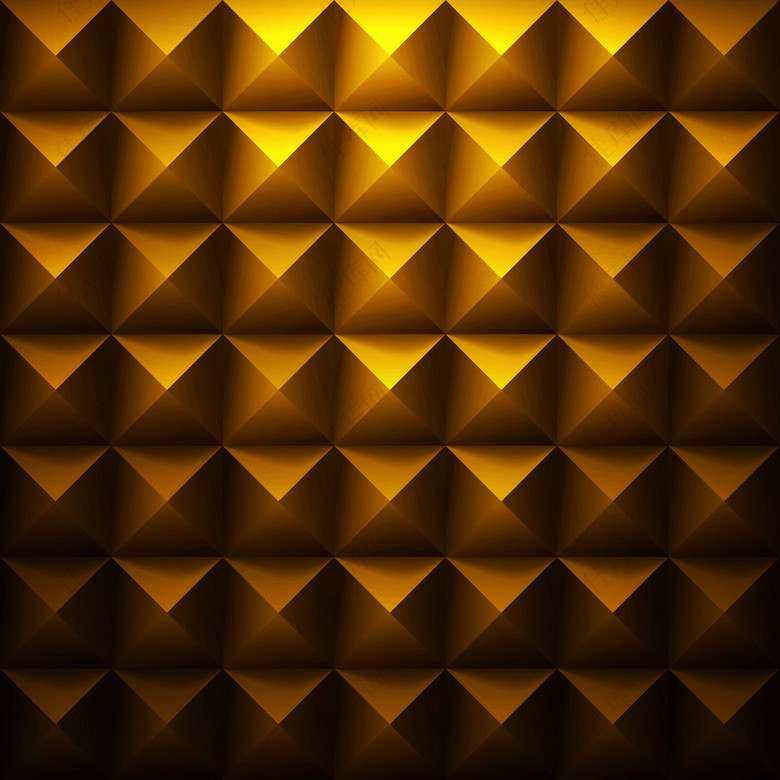 金色立体几何质感背景素材