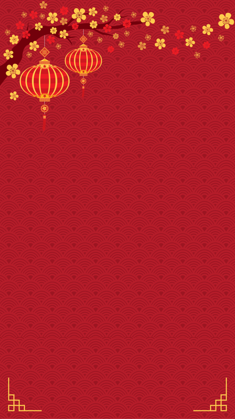 红色春节水波纹H5质感背景psd分层下载