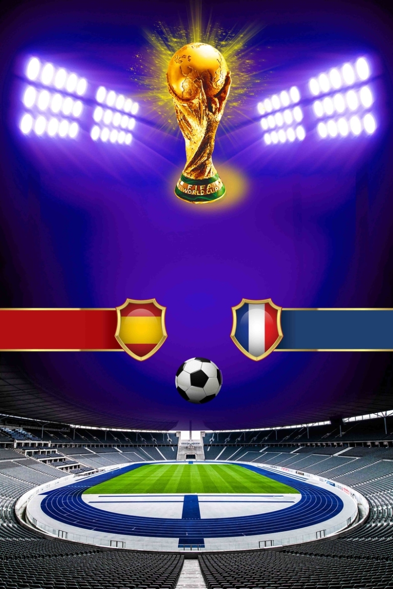 创意2018俄罗斯世界杯足球比赛海报