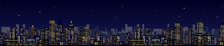 城市夜空背景图
