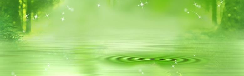 绿色清新水滴宣传背景素材图