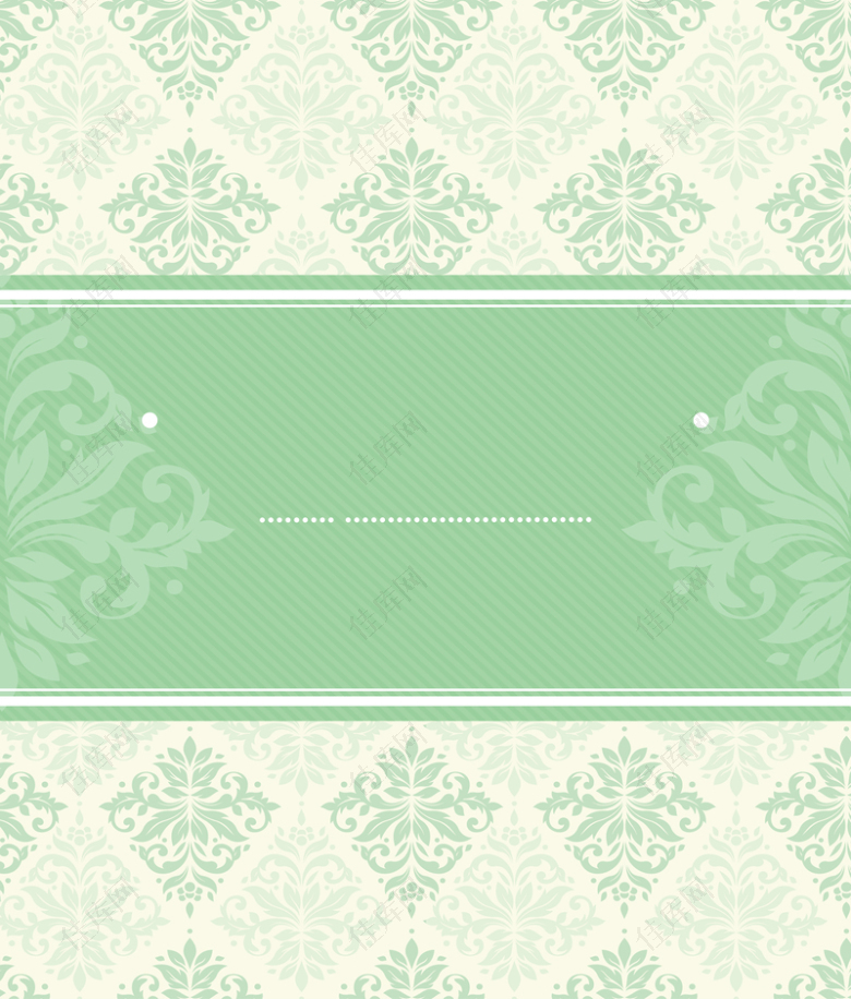 绿色花纹素材背景
