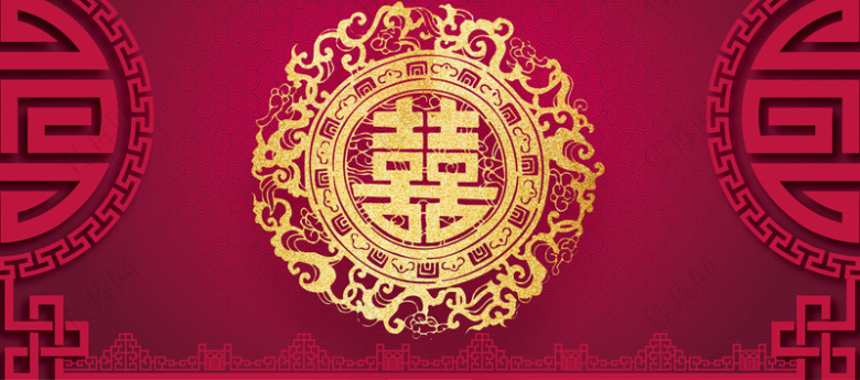 中国红banner