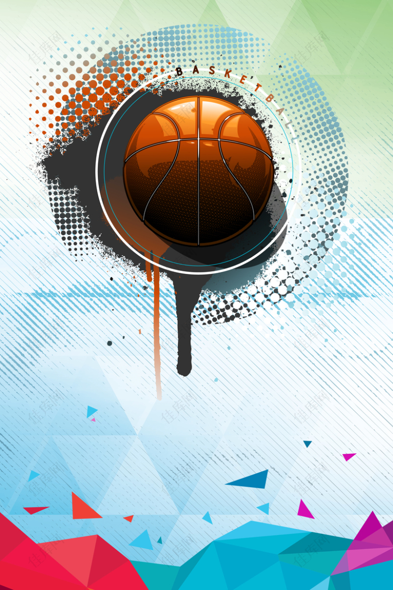 篮球比赛海报背景素材