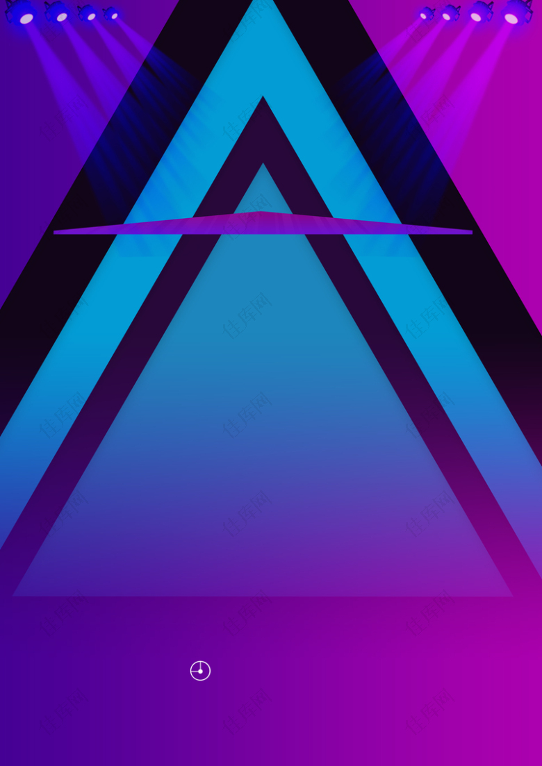 几何灯光三角形紫色背景素材