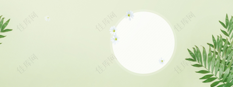 春节女装清新绿色淘宝海报背景