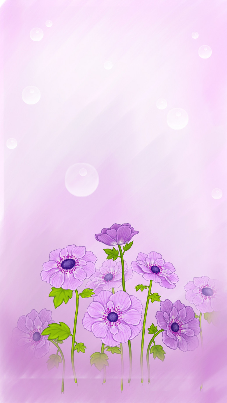 紫色花背景图