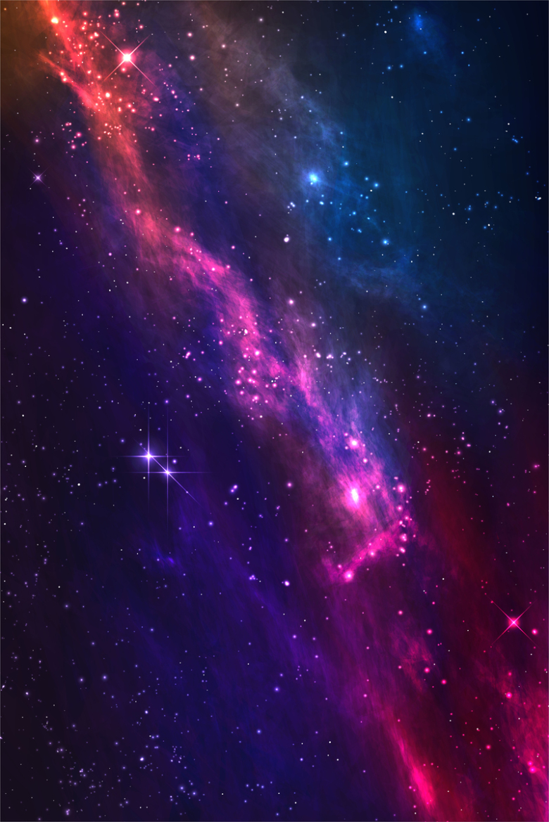 宇宙银河系科技海报背景素材