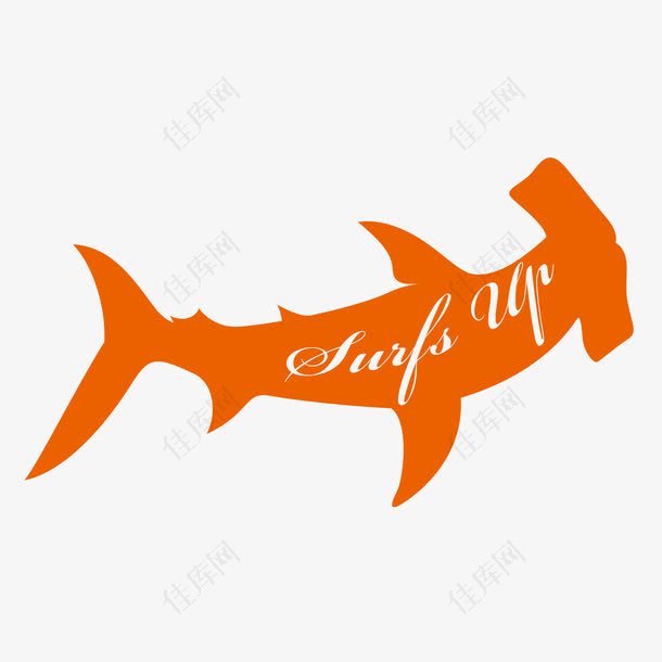 鲨鱼冲浪logo