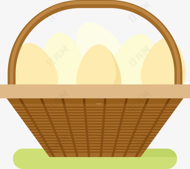 一篮子农家土鸡蛋