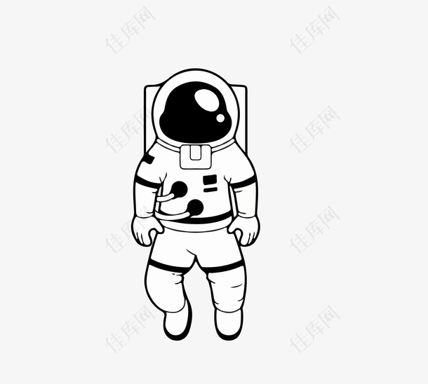 宇航服图标设计