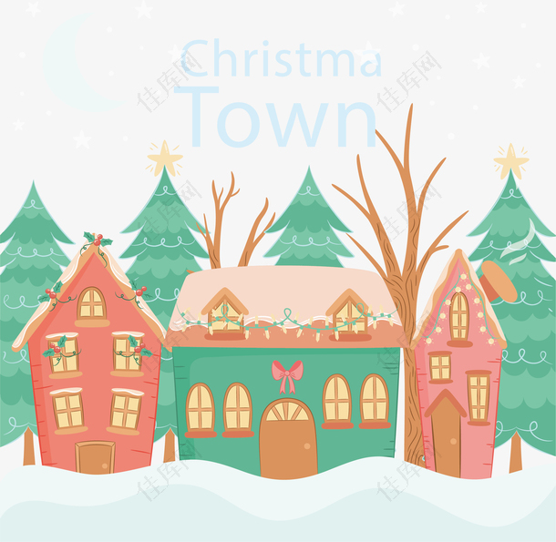 美丽圣诞小镇