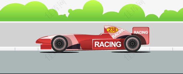 红色F1赛车