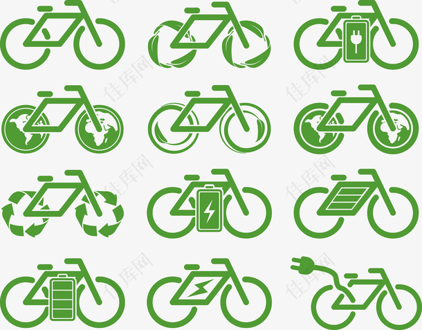 自行车绿色环保标识