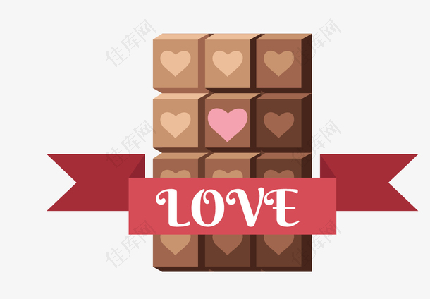 love巧克力矢量素材