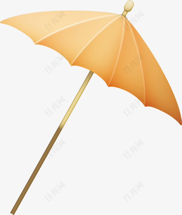 矢量图撑起的雨伞