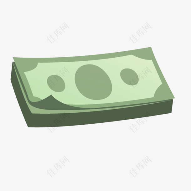 绿色美元钞票