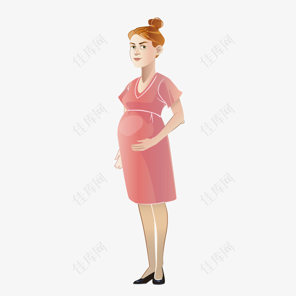 怀孕的女性人物设计