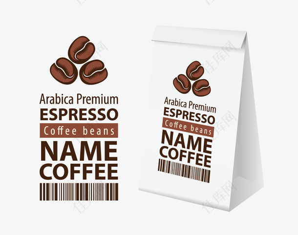 咖啡豆包装袋设计