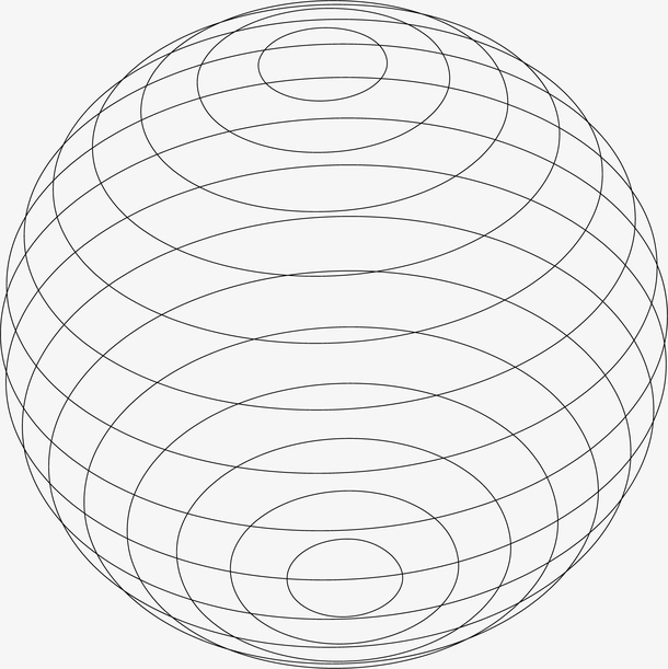 特色球形矢量创意抽象线条球形素