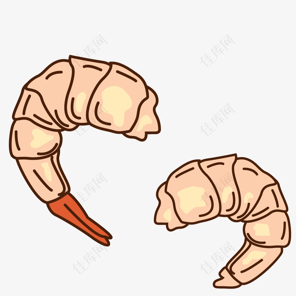 白肉龙虾虾尾海鲜