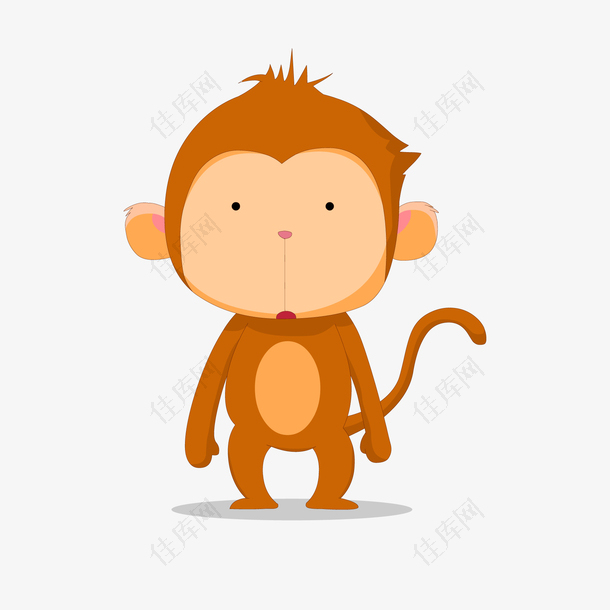 卡通动物猴子设计
