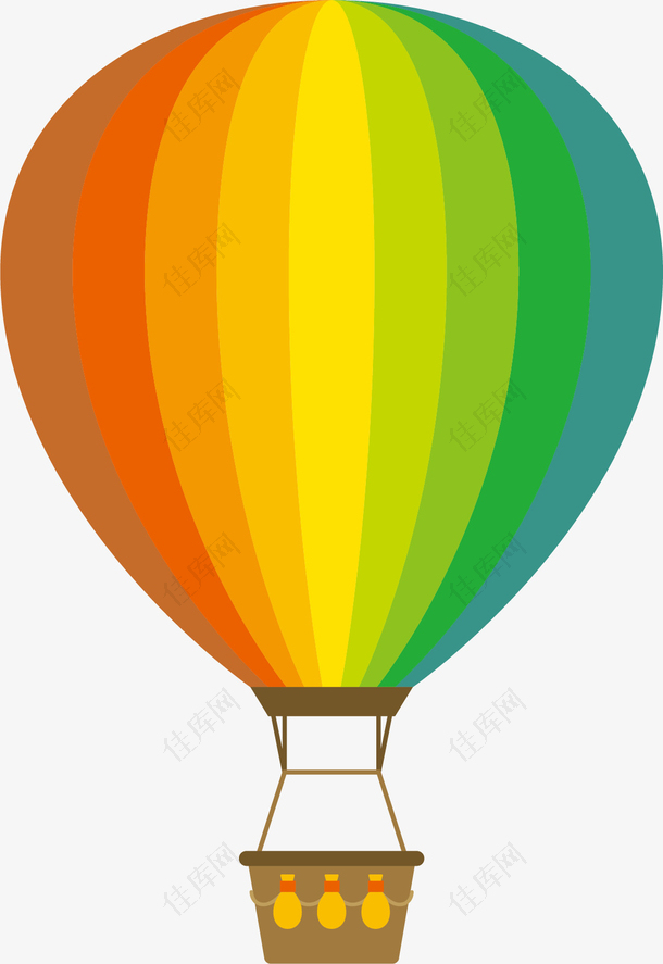 矢量艺术热气球
