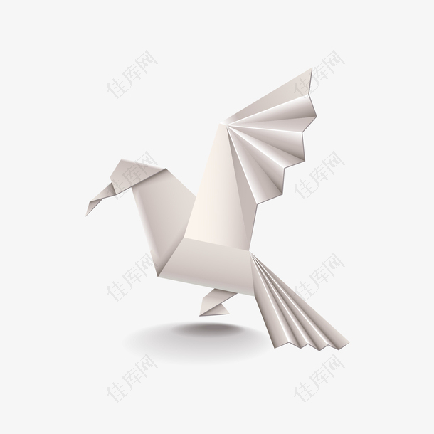 灰色折纸鸽