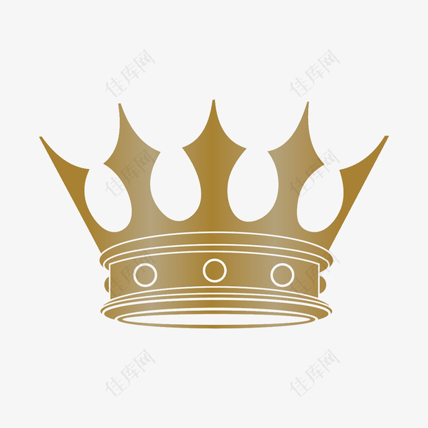 一个复古金色皇冠
