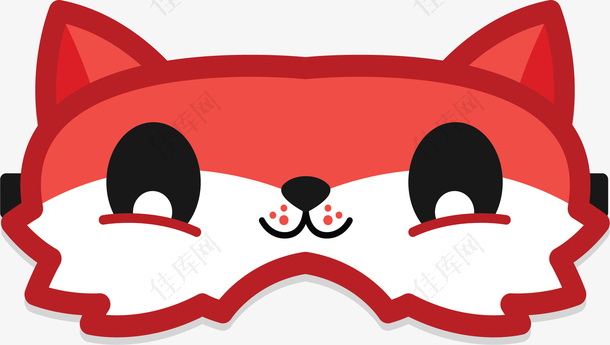 可爱狐狸睡觉眼罩