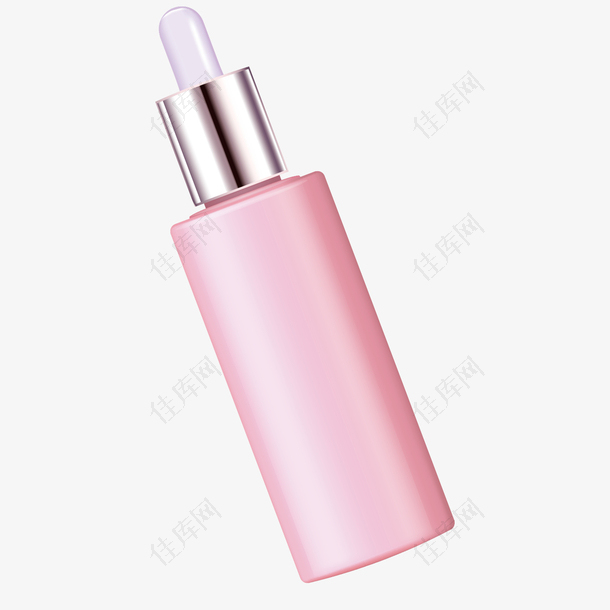 粉色化妆品瓶子实物