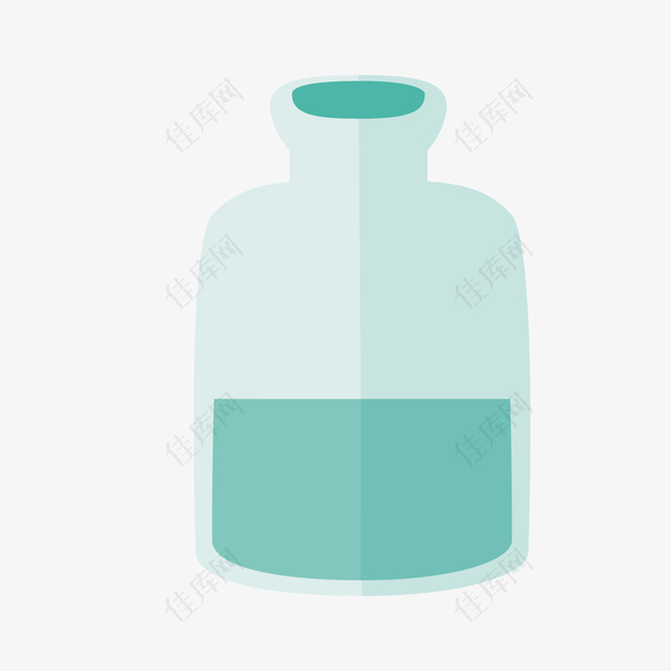 蓝色水瓶