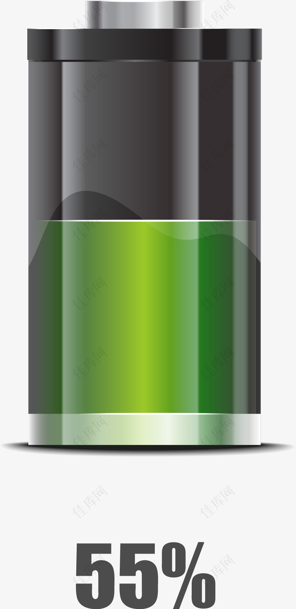 充电电池矢量素材图