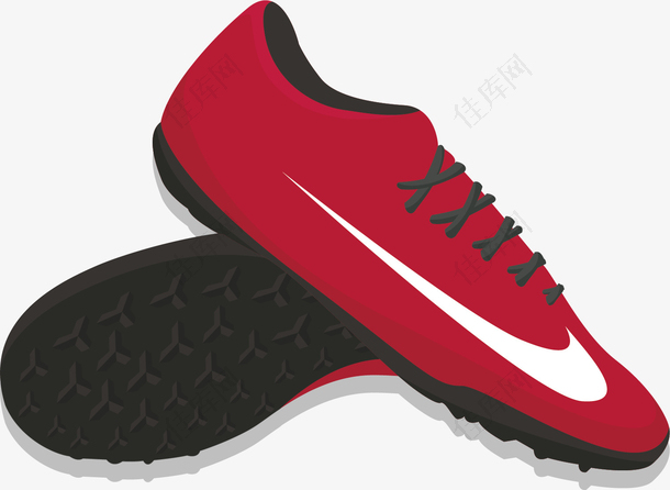 矢量图创意鞋子红色