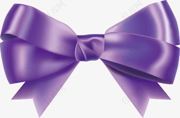 紫色蝴蝶结装扮设计