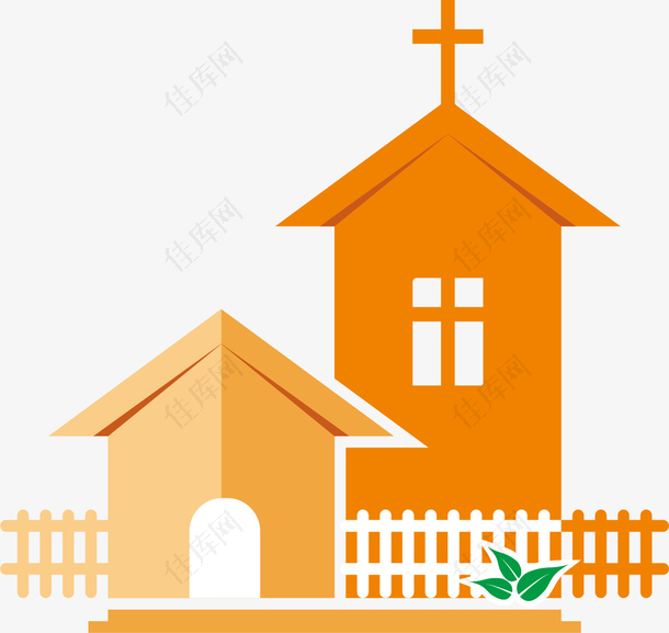 橘色教堂标志