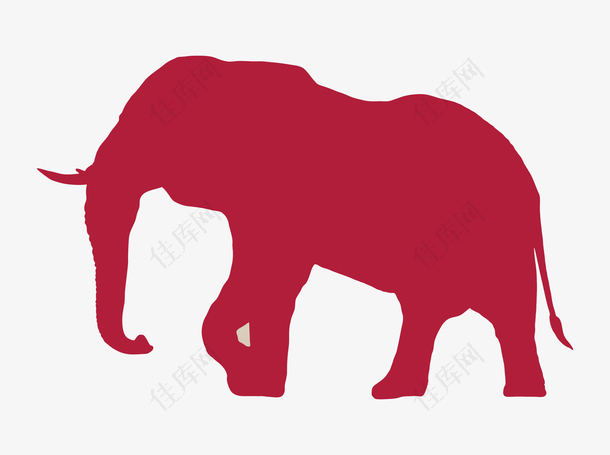 大象剪纸
