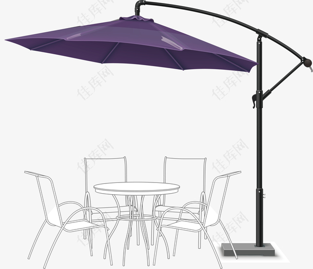 雨伞餐桌设计