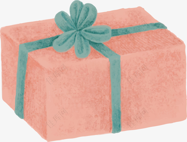 粉红色节日的礼盒