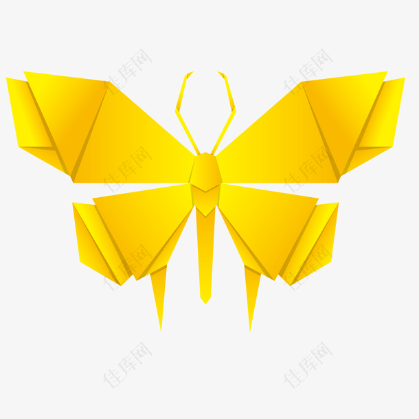 创意折纸彩色动物蝴蝶